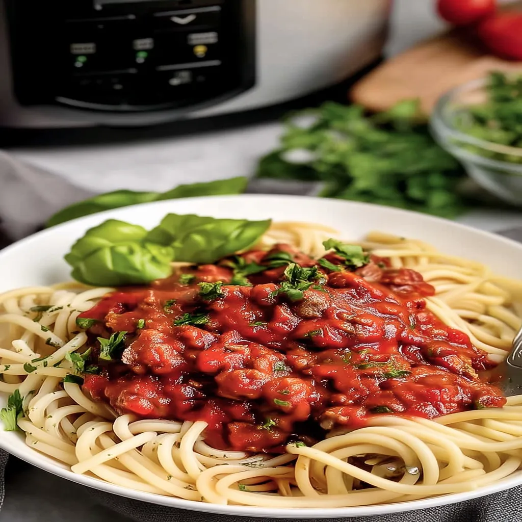 Crock Pot Spaghetti Sauce